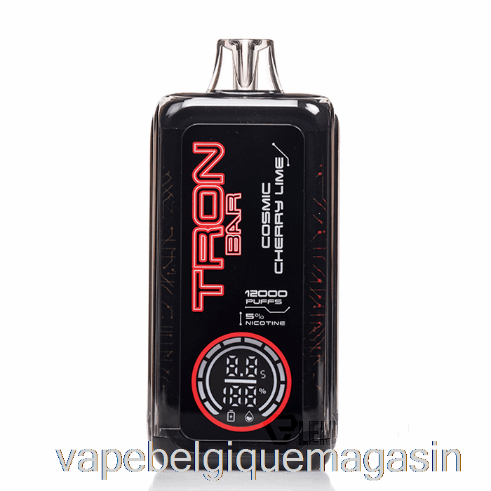 Vape Shop Bruxelles Tron ​​bar 12k Jetable Cosmic Cerise Citron Vert